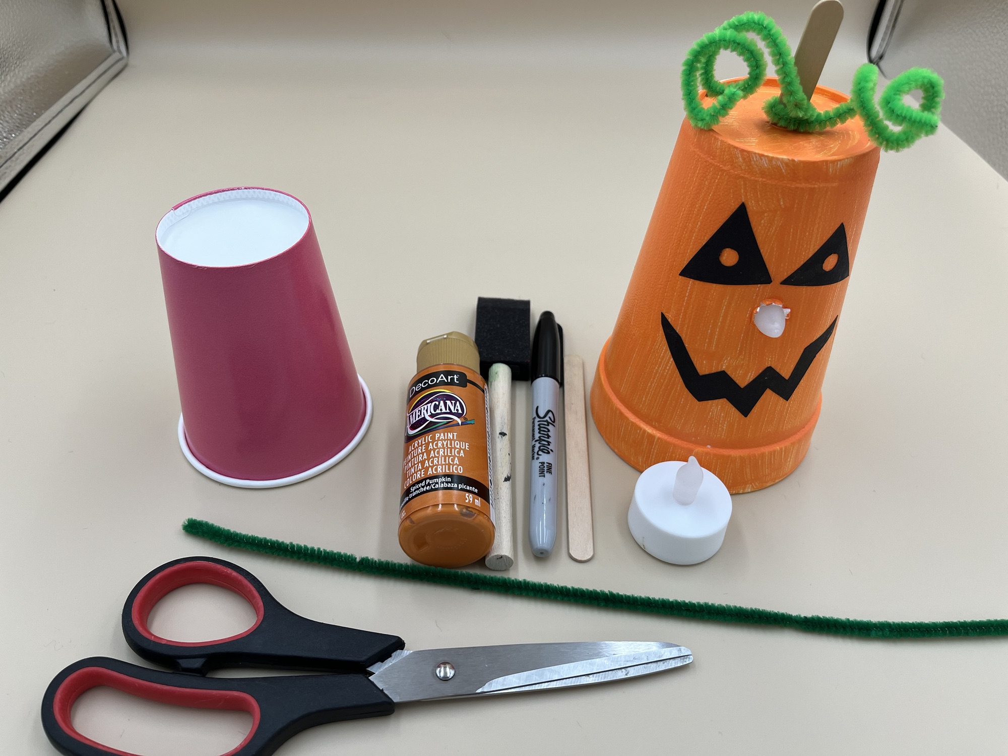 Paper Cup Jack-o-Lantern Craft and Guess Which Jack-o-Lantern Digital Activity for J Sound Articulation and Phonics Practice